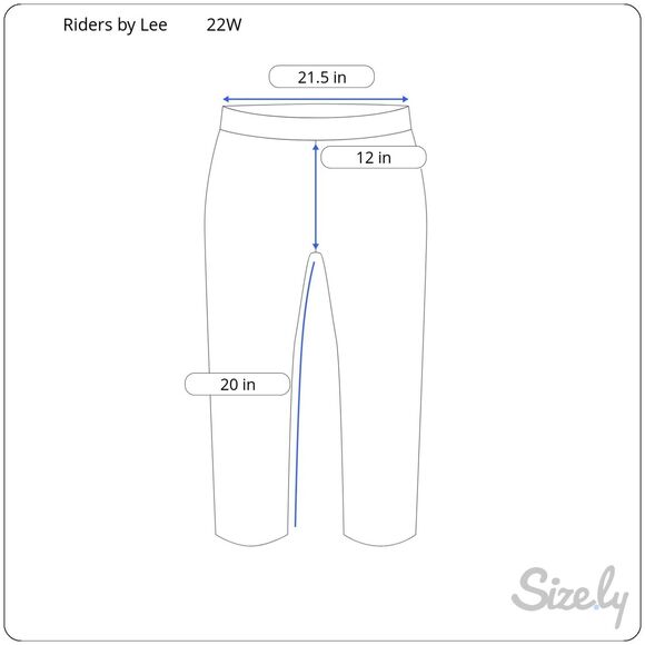 Riders by Lee Women's Capri Jeans Plus Size 22W - Picture 7 of 7